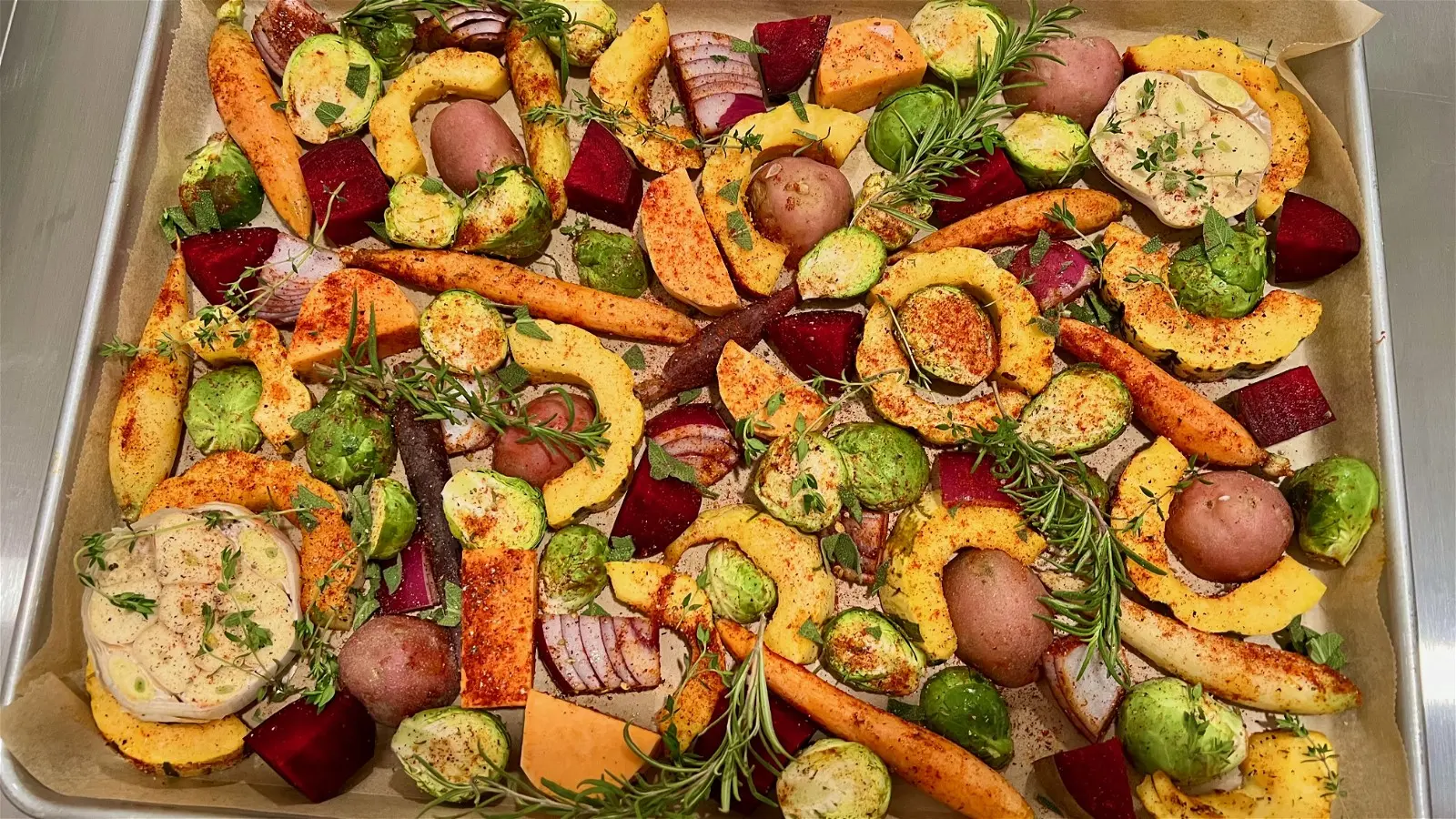 Roasted Vegetables in a Baking Sheet