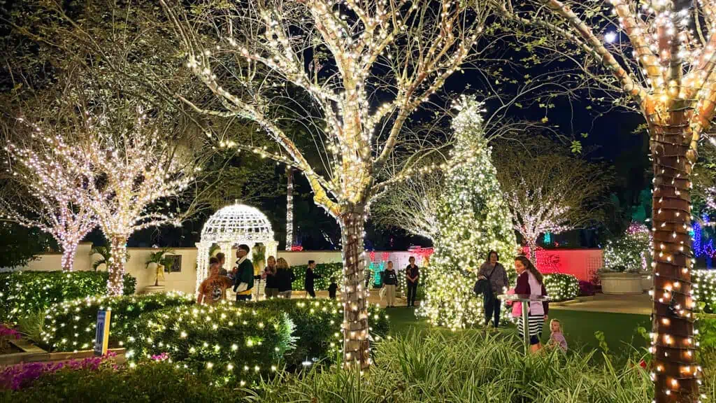 Holiday Lights in the Gardens at Florida Botanical Gardens - Largo, Florida